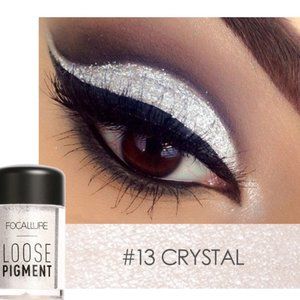 FOCALLURE Loose Glitter Pigments Eye Shadow, #13 Crystal
